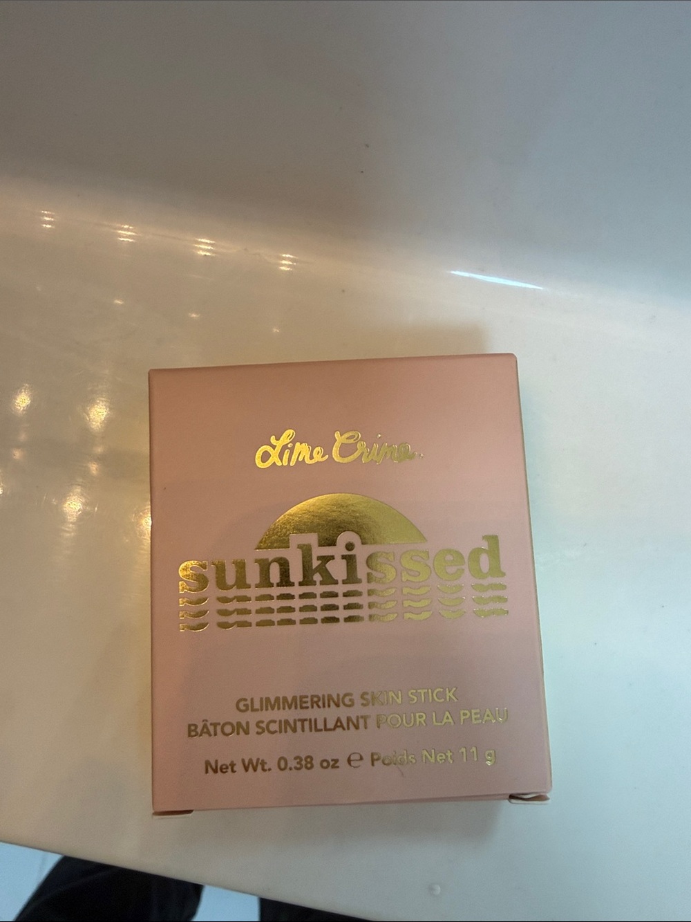 Lime Crime Sunkissed Glimmering Skin Stick - Blush Pink with Gold